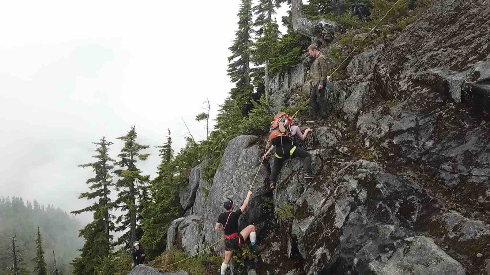 Climbing the Misery Lake Ridge