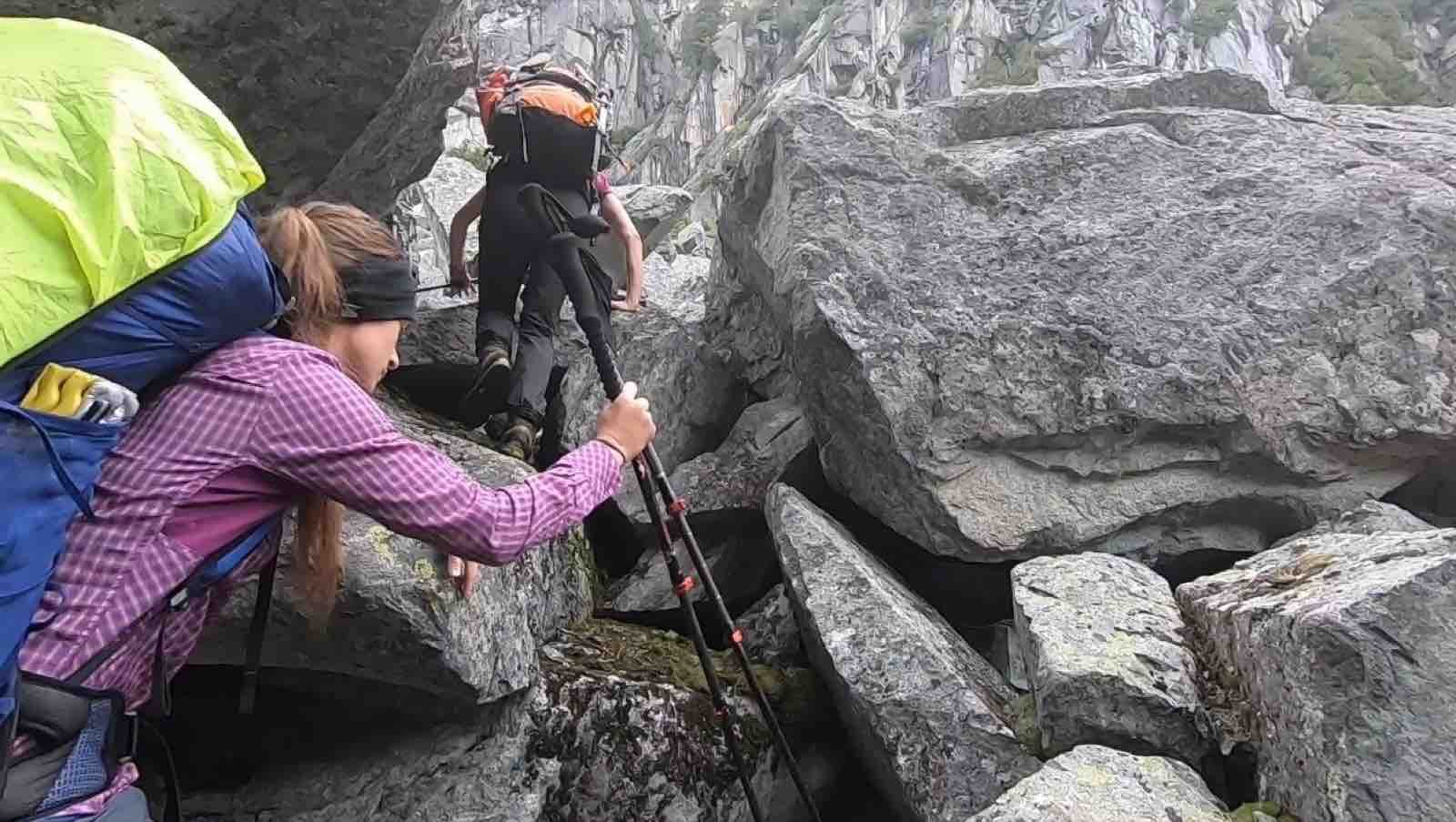 Abstieg Narrows Inlet
